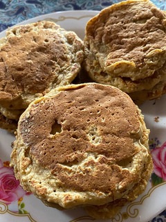 Una foto de Hotcakes de banana y avena 🥞 🍌 (sin azúcar)