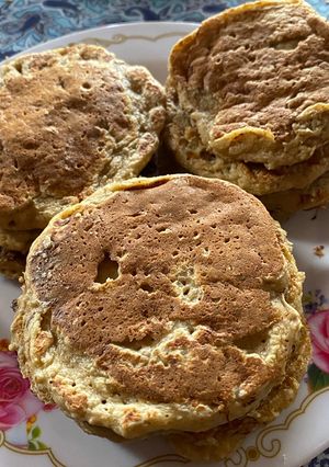 Una foto de Hotcakes de banana y avena 🥞 🍌 (sin azúcar)
