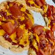 Mini pizzas con queso cheddar SIN MASA, SIN HARINAS