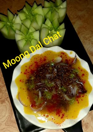 A picture of Moong Dal Chat.