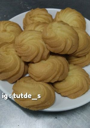 Foto resep Butter cookies enak simple
