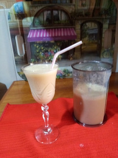 Una foto de Lassi, batido energético indio