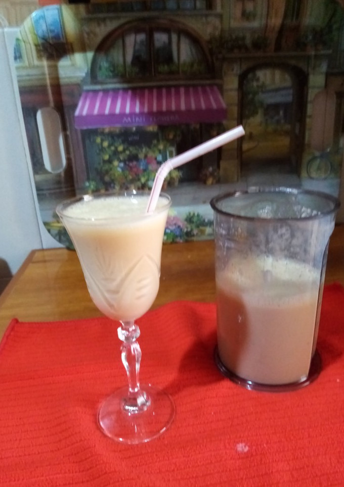 Una foto de Lassi, batido energético indio