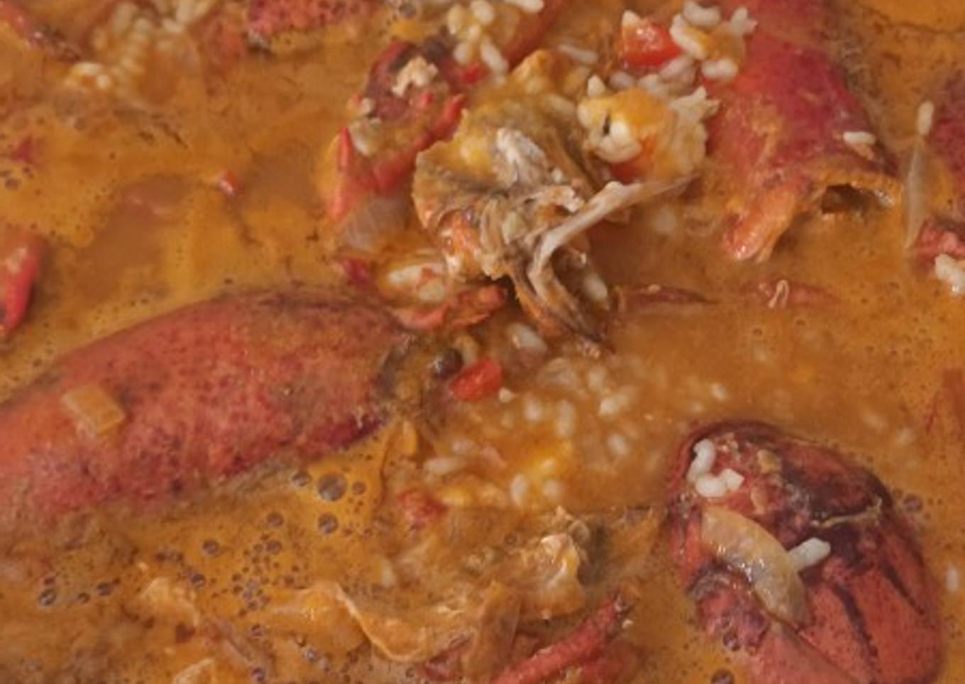 Arroz caldoso con bogavante