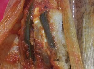 Una foto de Tamales verdes y rajas