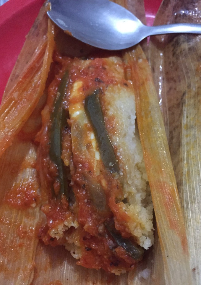 Una foto de Tamales verdes y rajas