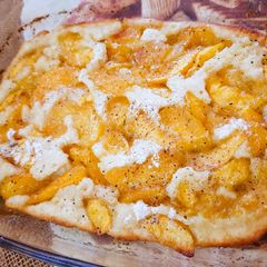 A picture of Peach Cobbler.