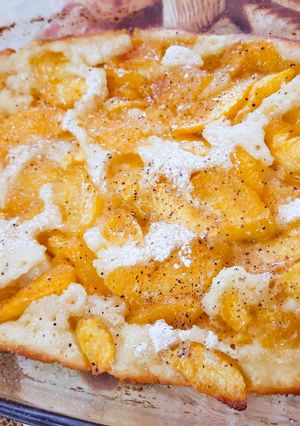 A picture of Peach Cobbler.