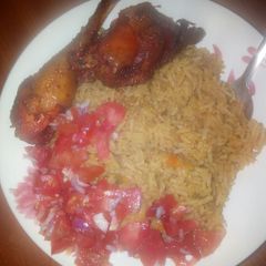 A picture of Chicken pilau (Arabic way).
