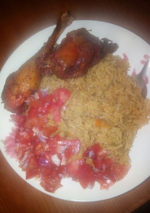A picture of Chicken pilau (Arabic way).