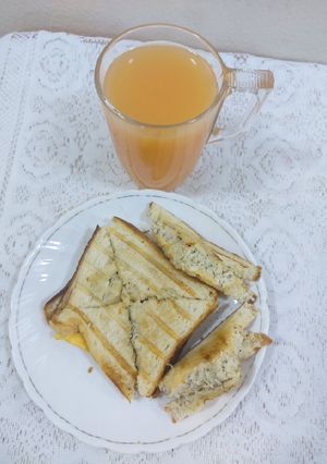 A picture of Chicken cheese sandwich.