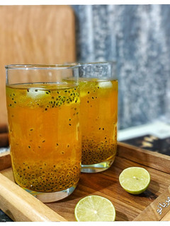 عکسی از دستور شربت هل گلاب و زعفران