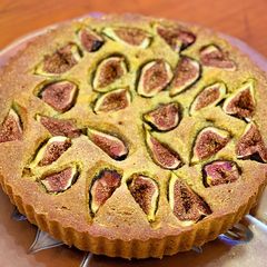 A picture of Fig, Honey and Almond Tart.