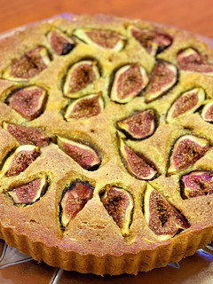 A picture of Fig, Honey and Almond Tart.