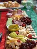 Christmas charcuterie board/mini sandwiches