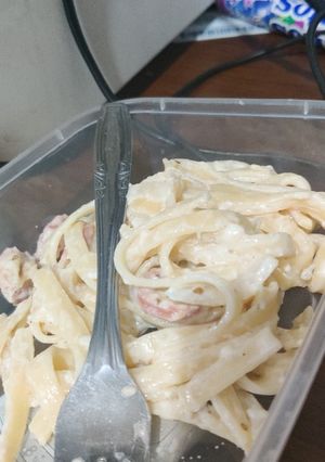 Foto resep Fettucini Carbonara