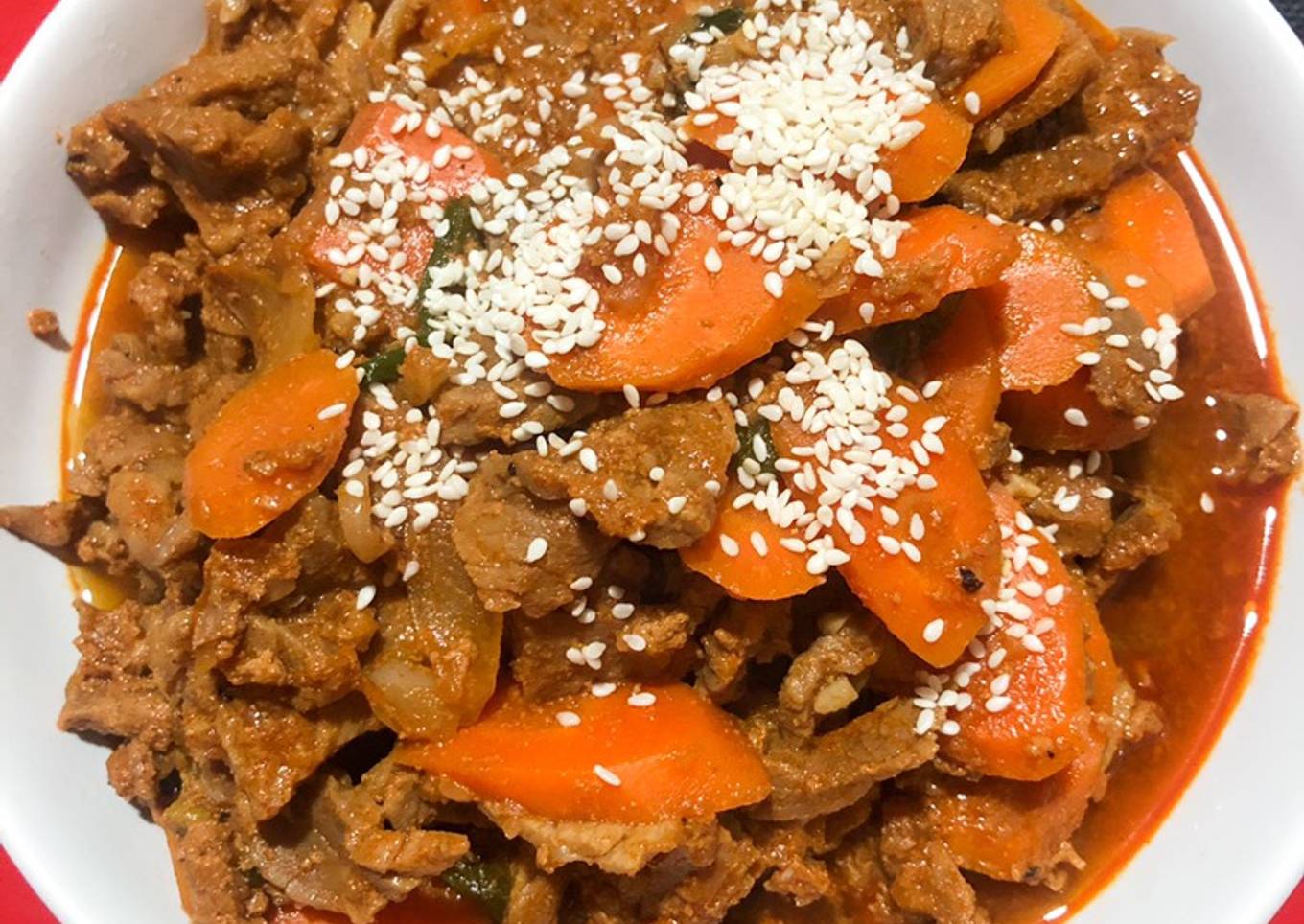 Stir fry beef gochujang /Gogogi Gochujang