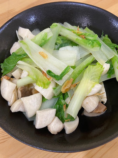 杏鮑菇炒小白菜 的食譜成品照片