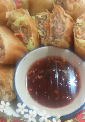 A picture of Fried Spring Rolls.