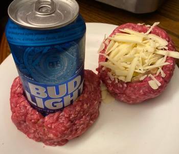 The New Way Serving Recipe Air Fryer beer bottle stuffed bacon burgers Delicious Steady