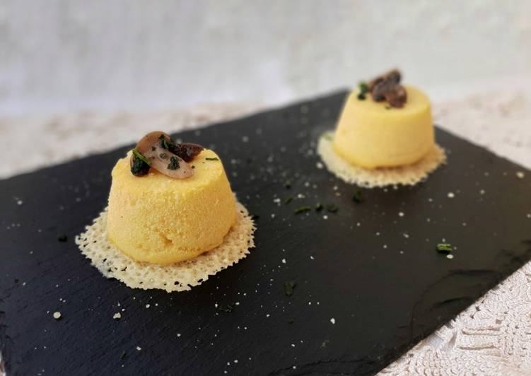 Tortino di polenta dal cuore morbido