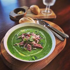 A picture of Emilys Pea and Ham soupEASY PEASEY RECIPE.