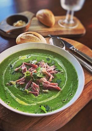 A picture of Emilys Pea and Ham soupEASY PEASEY RECIPE.