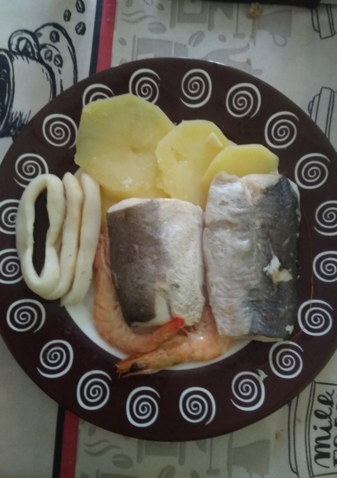 Una foto de Merluza al papillote