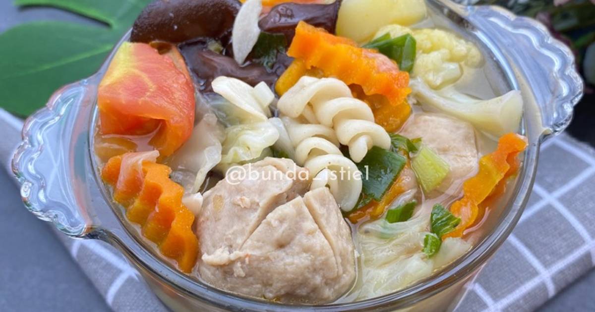 Resep Sayur Sop Bakso Jamur Kuping Oleh Bunda Istie Cookpad