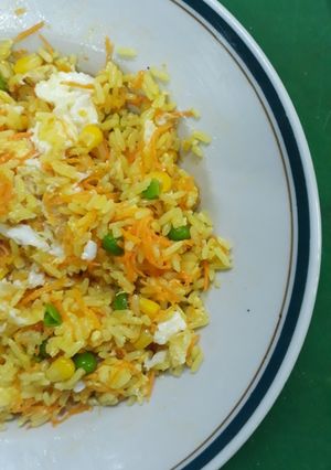 Una foto de Arroz primavera