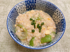 絲瓜滑蛋燕麥粥 的食譜成品照片