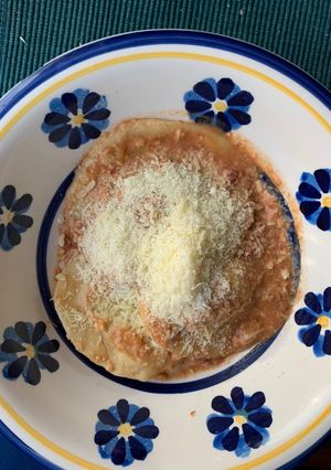 Una foto de Ravioles vegetarianos