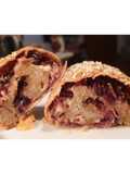 Mini strudel salato semintegrale con radicchio, speck e fontal