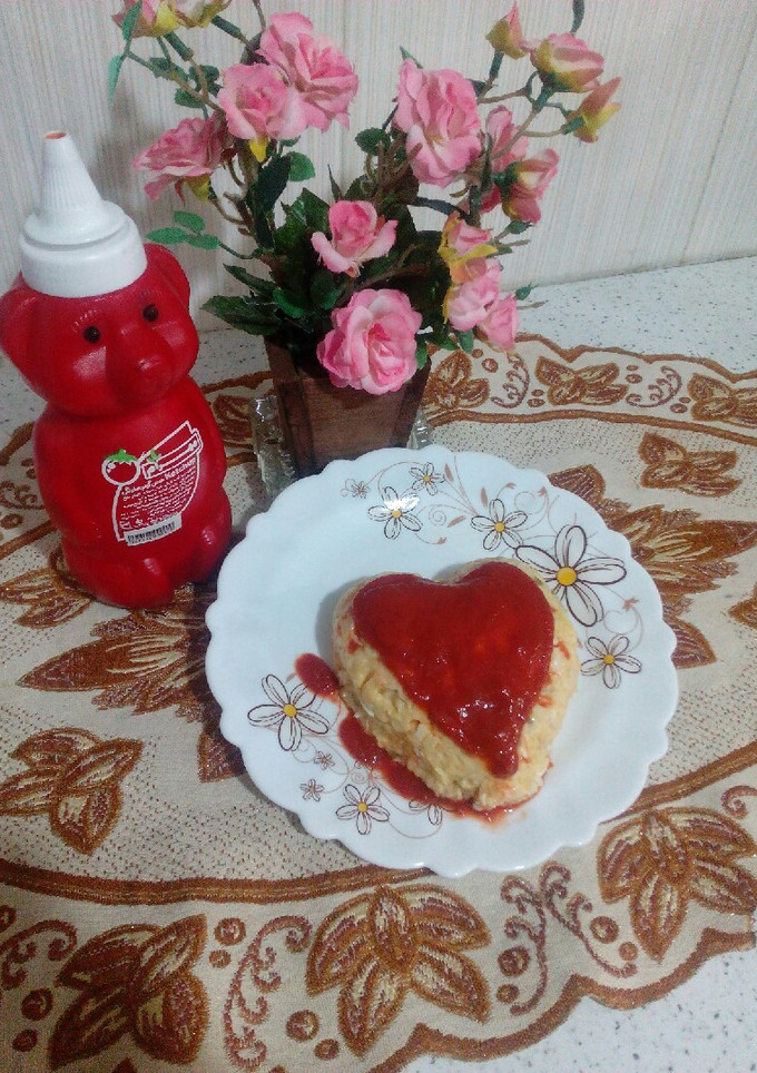 عکسی از دستور سالاد الویه با تزیین پسر گلم 😍😆