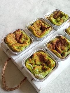 Foto resep Puding Roti Pandan Kelapa Muda