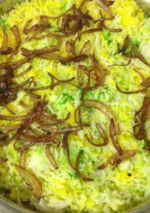 A picture of Vegetable Dum Biryani.
