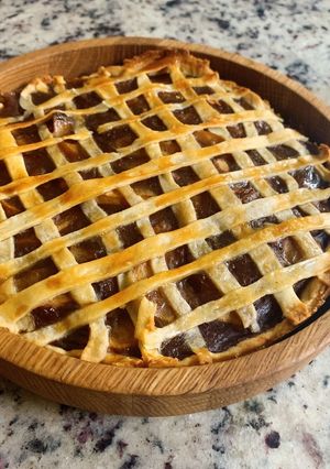 Una foto de Pie de manzana