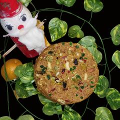 Plum cake /fruit cake (Eggless cake)🎂 Christmas special 🎉❤️ A picture of Plum cake /fruit cake (Eggless cake)🎂 Christmas special 🎉❤️.
