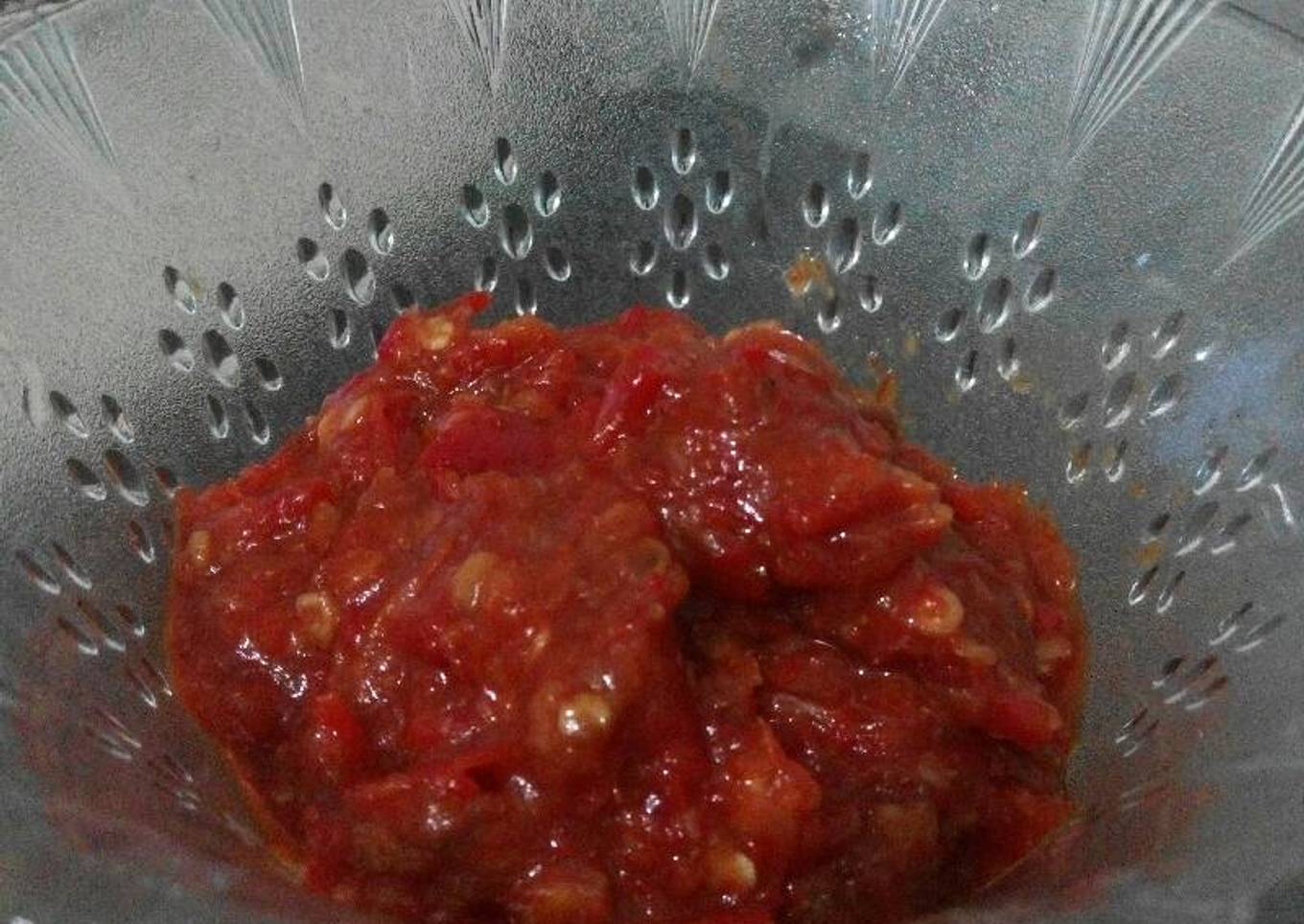 Sambel terasi rebus