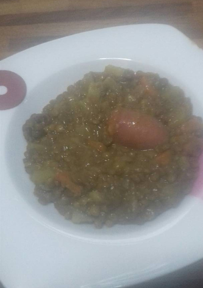 Una foto de Lentejas con chorizo
