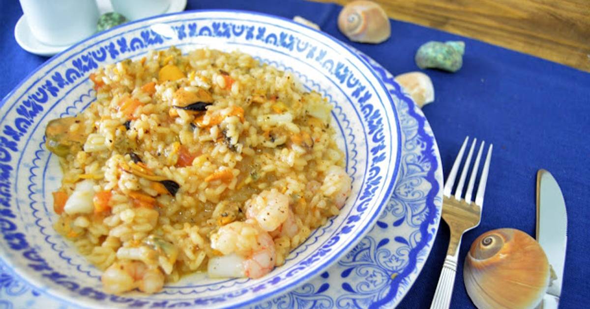 Risotto de marisco Receta de lasdeliciasdemayte Cookpad