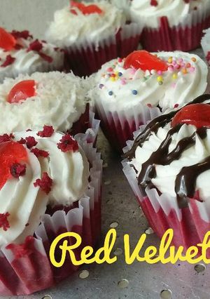 Foto resep Red velvet (cupcake) no ribet