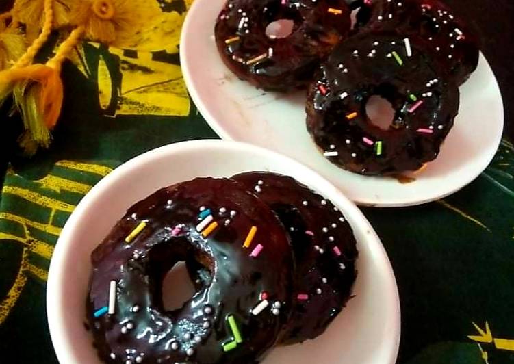 Simple Way to Prepare Quick Chocolate Donuts