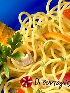Φωτογραφία της συνταγής Barilla Spaghettini με ξιφία, φιστίκια & πορτοκάλι
