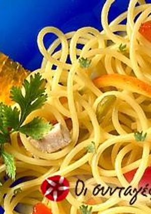 Φωτογραφία της συνταγής Barilla Spaghettini με ξιφία, φιστίκια & πορτοκάλι