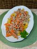 Schupfnudel Pfanne mit Hack und Möhren