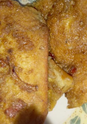 Bread with egg ainihin hoton girkin