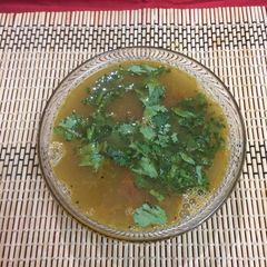 Kulthi /kollu/horse gram rasam for weightloss A picture of Kulthi /kollu/horse gram rasam for weightloss.