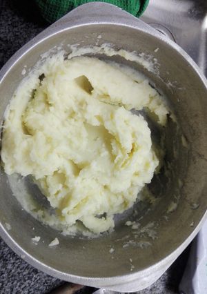 Una foto de Puré de papa con Queso crema