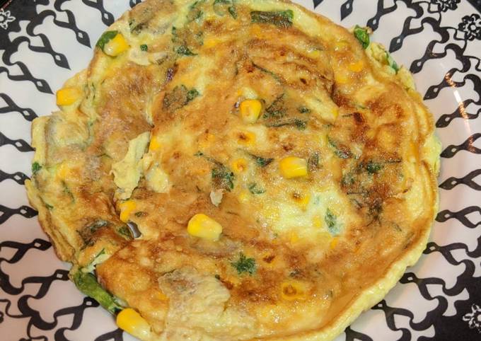 Omelete com milho e azeitona Receita por Cido Silveira - Cookpad